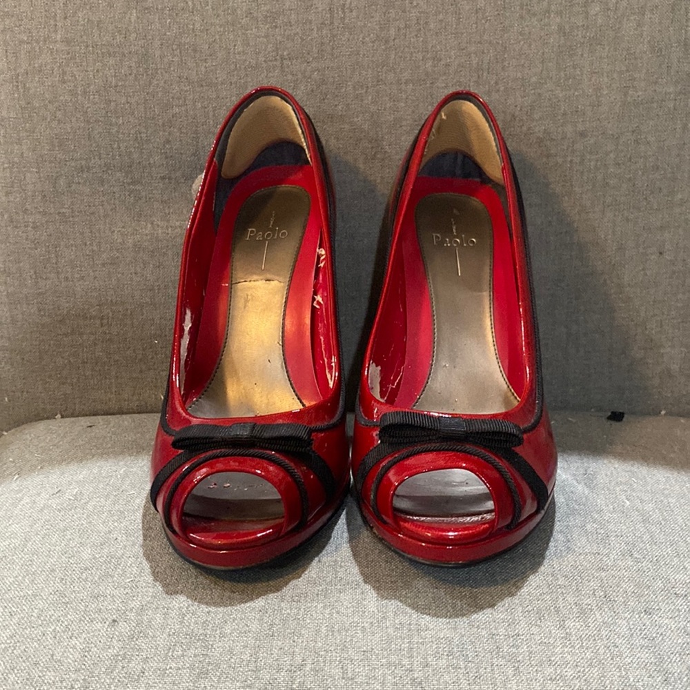 Candy apple red heels